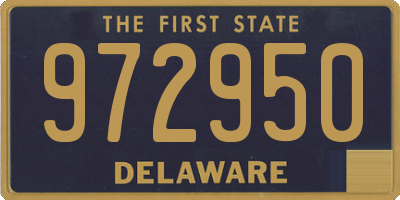 DE license plate 972950