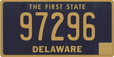DE license plate 97296