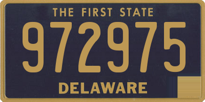 DE license plate 972975