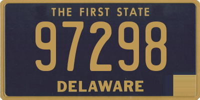 DE license plate 97298