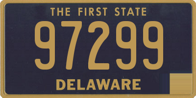 DE license plate 97299
