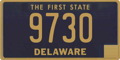 DE license plate 9730