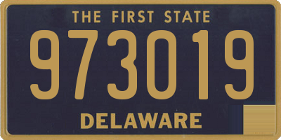 DE license plate 973019