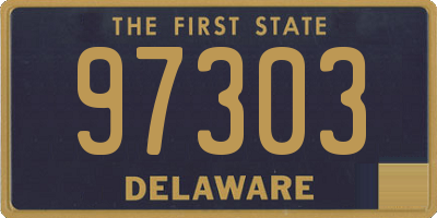 DE license plate 97303