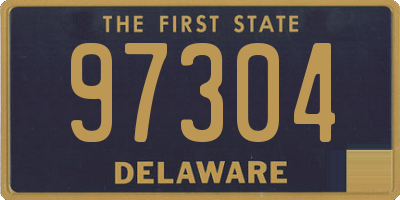 DE license plate 97304