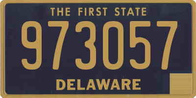 DE license plate 973057
