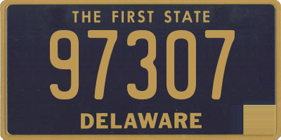 DE license plate 97307