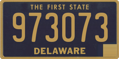 DE license plate 973073