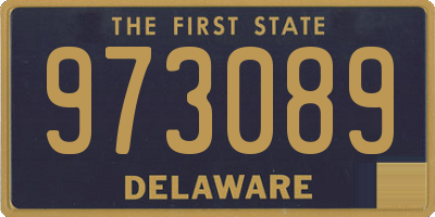 DE license plate 973089