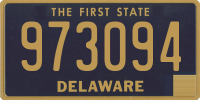 DE license plate 973094