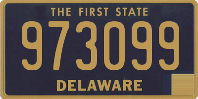 DE license plate 973099