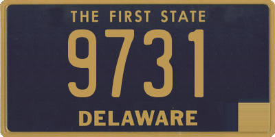 DE license plate 9731