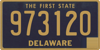 DE license plate 973120