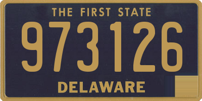 DE license plate 973126