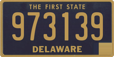 DE license plate 973139