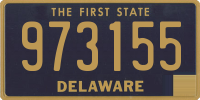 DE license plate 973155