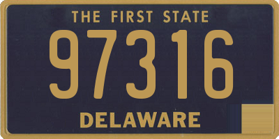 DE license plate 97316