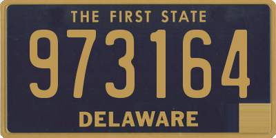 DE license plate 973164