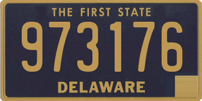 DE license plate 973176
