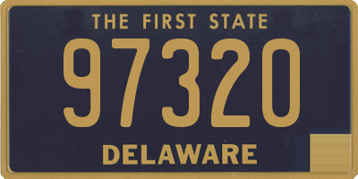 DE license plate 97320