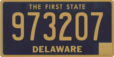 DE license plate 973207