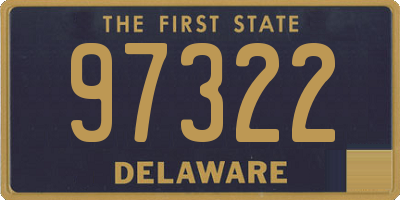 DE license plate 97322