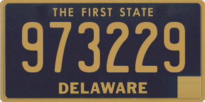 DE license plate 973229