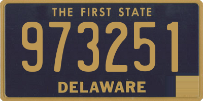 DE license plate 973251