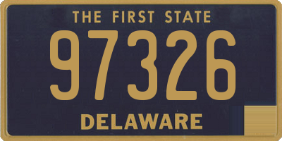 DE license plate 97326