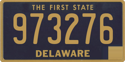 DE license plate 973276