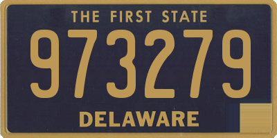 DE license plate 973279