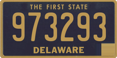 DE license plate 973293
