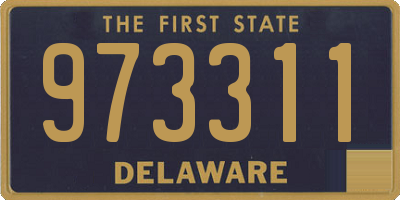 DE license plate 973311