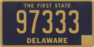 DE license plate 97333