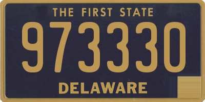 DE license plate 973330
