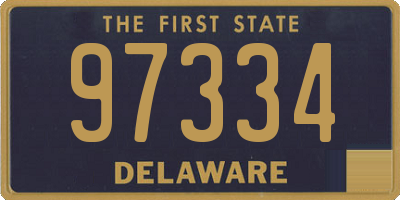 DE license plate 97334