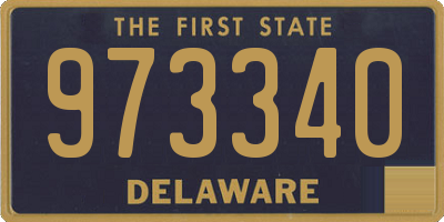 DE license plate 973340