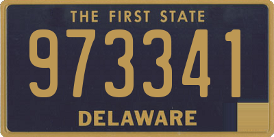 DE license plate 973341