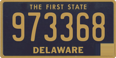 DE license plate 973368