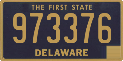 DE license plate 973376