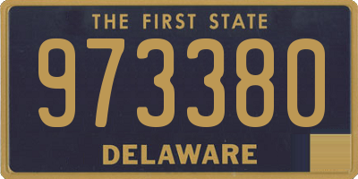 DE license plate 973380