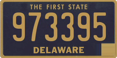 DE license plate 973395