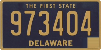 DE license plate 973404