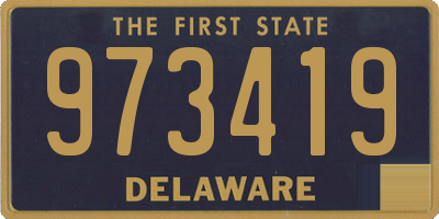 DE license plate 973419