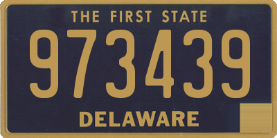 DE license plate 973439
