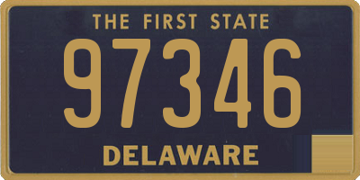 DE license plate 97346
