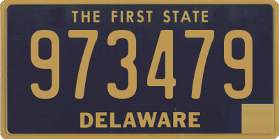 DE license plate 973479