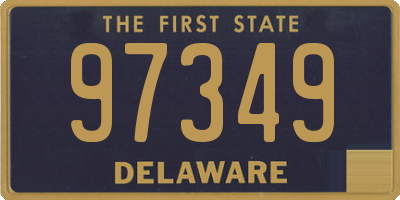DE license plate 97349