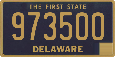 DE license plate 973500