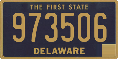 DE license plate 973506